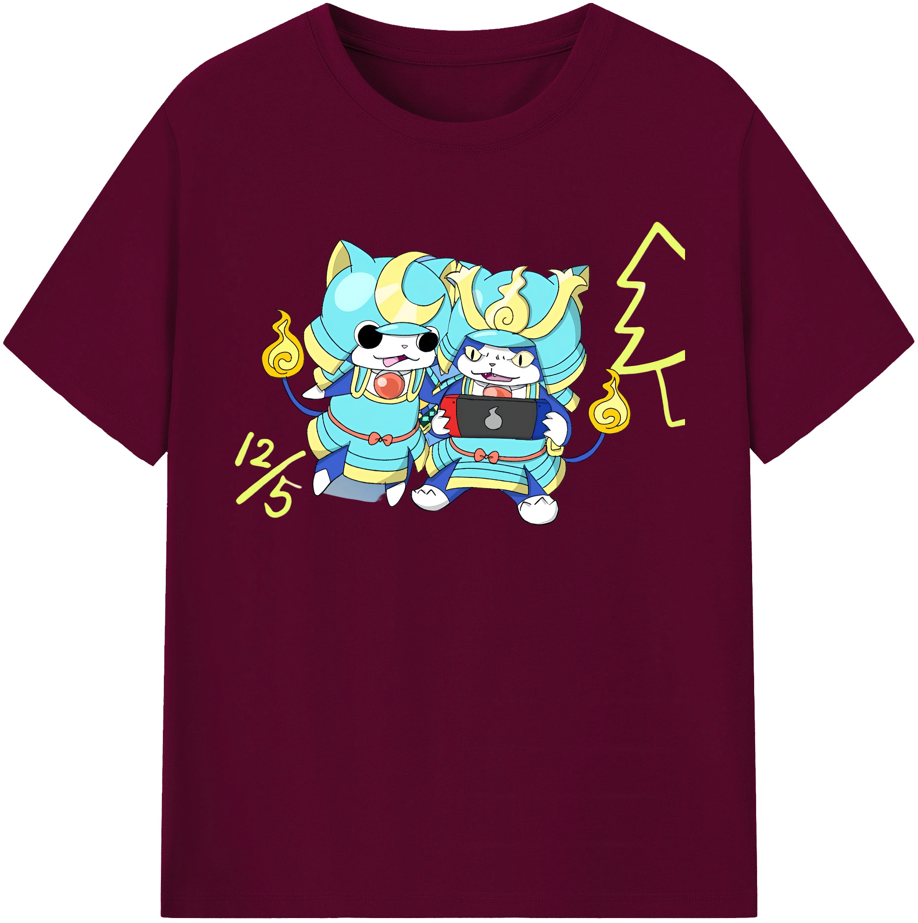 （画像用） 妖怪ウォッチ Yo-kai Watch レディースカジュアルプリントTシャツ（綿100％）